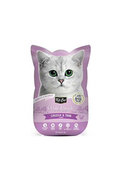 Kit Cat كت كات بتيت باوتشغذاء كامل-دجاج وتونا 70غ