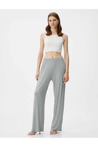 Koton Camisole Sweatpants with Elastic Waist Wide Legs