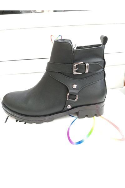 Beety 24bk99.202 Siyah kışlık yarım bot