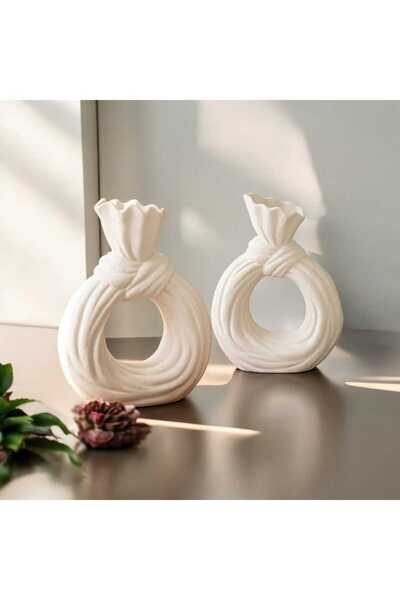 HKM Hobim Chelity Modern Dekoratif Beyaz Vazo Düğün Akşam Yemeği Masa Oturma Odası Dekoratif gift vase