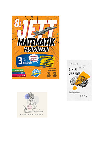 Ünlüler Karması ÜNLÜLER KARMASI 8. SINIF JETT MATEMATİK FASİKULU +ZİHİNDENEME...