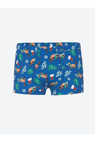 LC Waikiki LCW Kids Blue Πρωτοχρονιάτικο Αγόρια Boxer 3 τεμαχίων