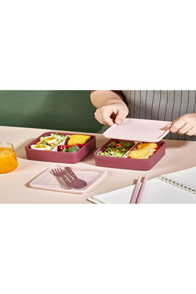 Saint Belisama Concept Saint Belisama Kitchen Plum Square Sports Nutrition Container Tiers Microwave Compatible Food Storage Container