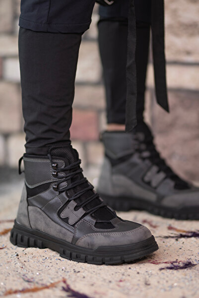 Riccon Μαύρα καπνιστά ανδρικά μποτάκια0012808