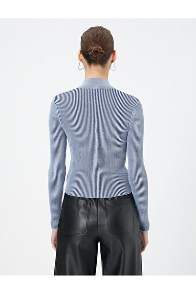 Koton Cardigan cu fermoar guler înalt Camisole cu mânecă lungă