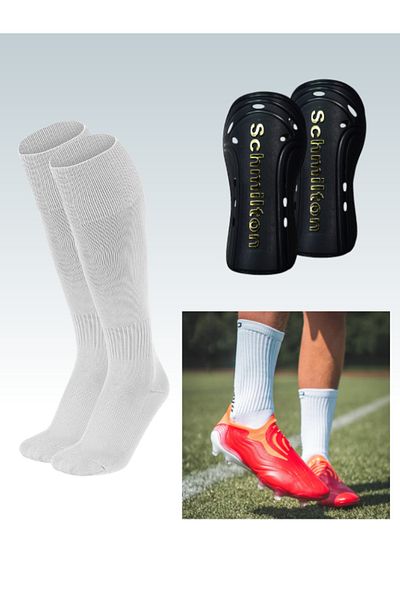 Sirius Sportswear 3-Piece Football Training Set - Rubber Towel Sole, Long Leggings and Kaval Protective Socks 37/44
