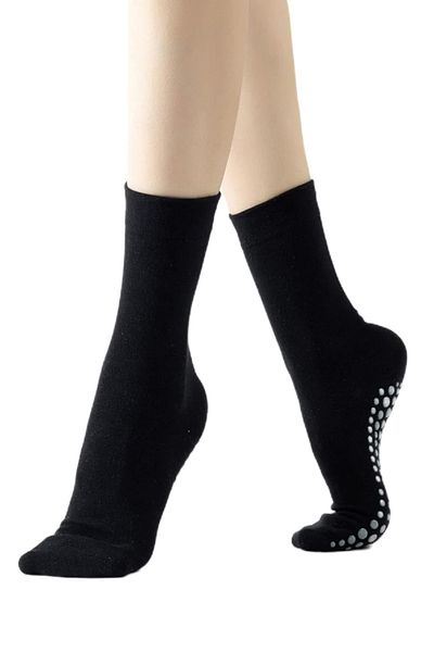 MEM SOCKS Комплект от 2 безшевни чорапи за йога и танци от органичен памук (дебели)