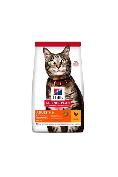 Hill's Hills Science Plan with Chicken Adult 1-6 Dry Cat Food - 1.5 kg