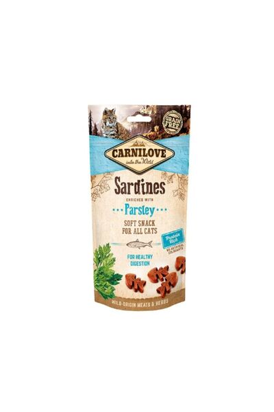 Carnilove Maydanozla Zenginleştirilmiş Sardalya Kedi Ödülü, 50 gr