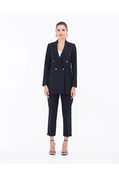 SEÇİL Fileto Cepli Klasik Kesim Blazer Ceket