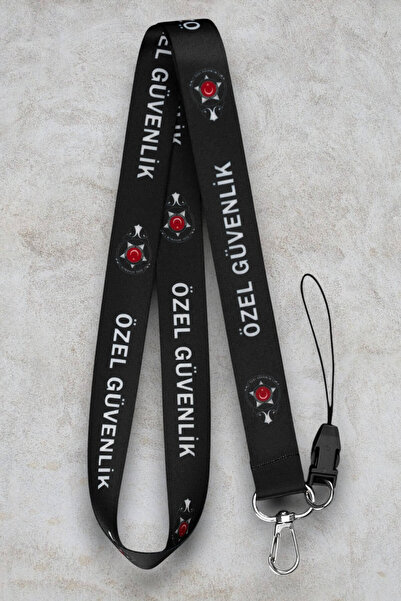 Mızıkçı Özel Güvenlik Boyun Aski İpi Yaka Kartı Kimlik Askısı Telefon Aksesua...