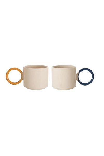 Mudo Concept Toledo Yellow & Blue 2-Pack Mug - 184 Cc