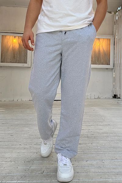 KRAVEN Γκρι Oversize Loose Leg 2 Thread Μακρύ Φούτερ μεσαίου πάχους