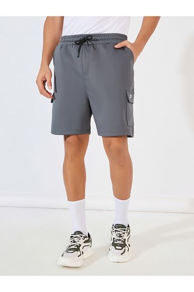 Styli Relaxed Fit Cargo Scuba Shorts