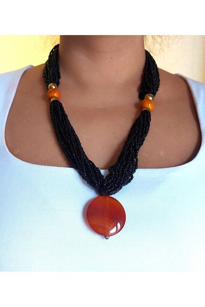 Virgo Agate Stone Necklace