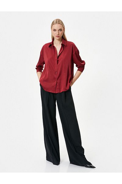 Koton Classic Shirt Long Sleeve Buttoned Regular Fit