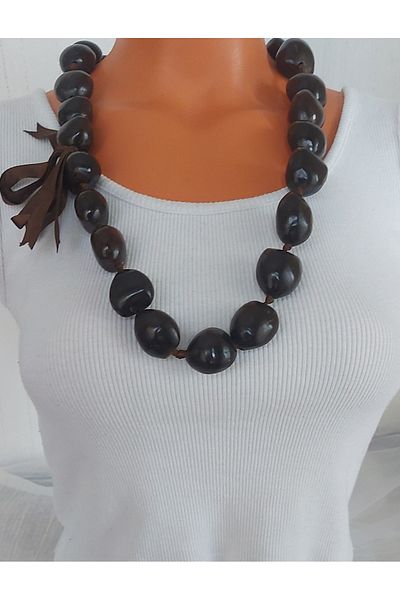 Virgo Natural Chestnut Necklace