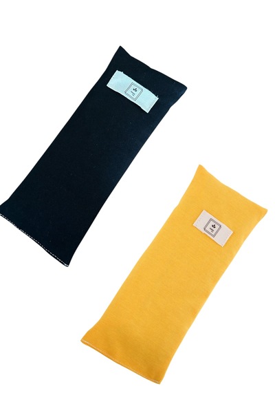 Poros Store وسادة عين لافندر - مجموعة من قطعتين من القماش المعتمد من OEKO-Tex