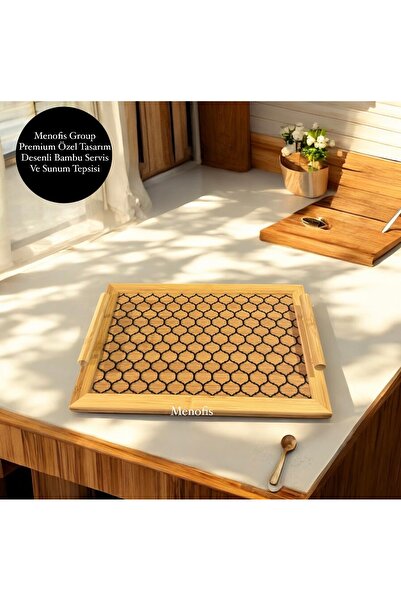 Premium Custom Design Bamboo Tray , Serving Tray Tea and Coffee Tray