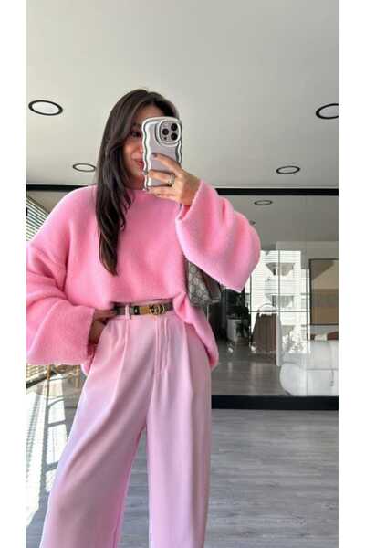 Butik Γυναικείο πλεκτό βελούδινο πουλόβερ De Pose