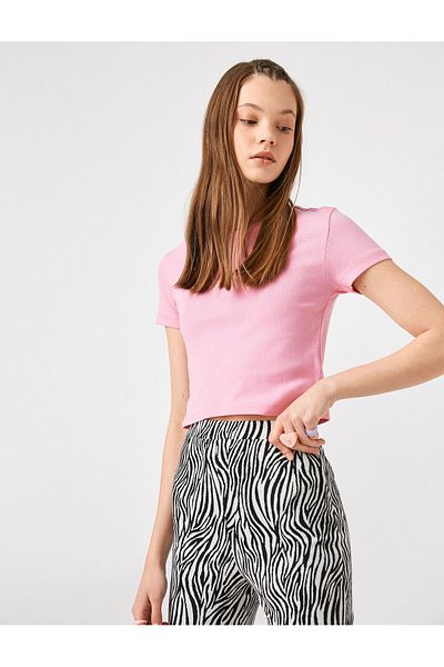 Koton Cotton Short Sleeve Crew Neck T-Shirt