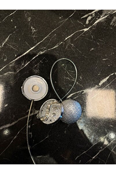 ÖzenEvim Silver Colored 5 Pieces Magnet Curtain Buckle - Latch and Collector