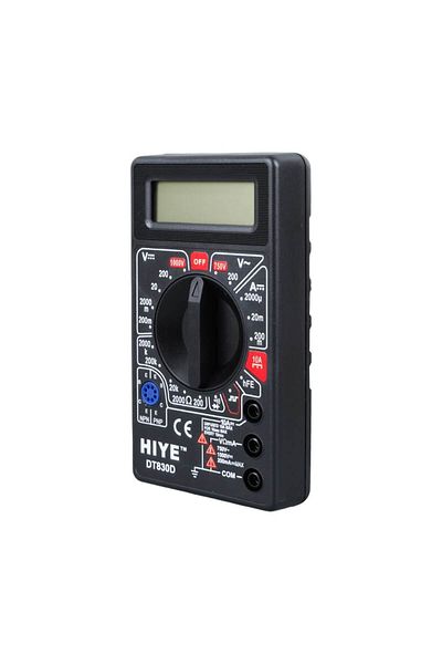 Monte Lua DT-830D Digital Multimeter Measuring Instrument - Black Case