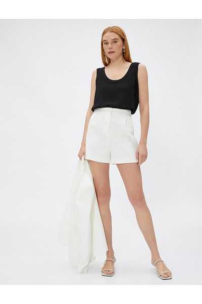 Koton Transparente Trägerbluse mit U-Ausschnitt