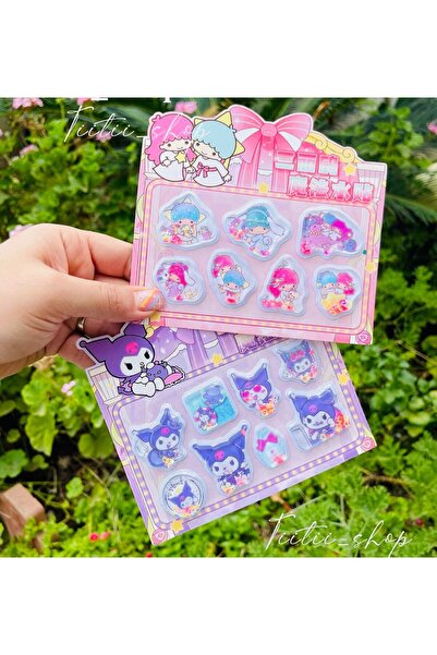 ÖZ KIRTASİYE Kuromi-Sanrio -My Melody -Cinnamorall Kabartmalı Sulu Plastik St...