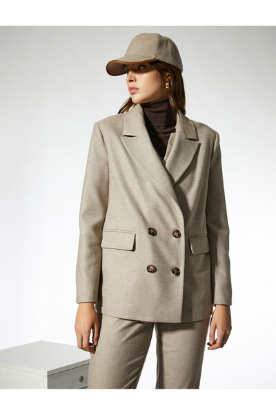 Koton Buttoned Double Breasted Blazer Jacket