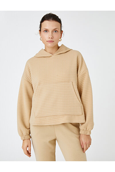 Koton Φούτερ με κουκούλα Oversize - Τσέπη καγκουρό