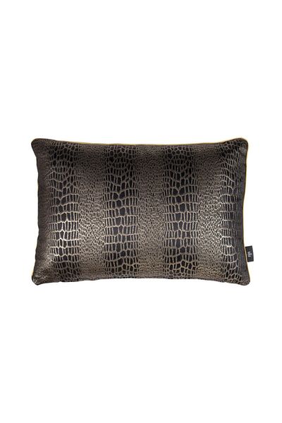 LUX VIE Perna Tesuta Tesatura 35x50 Cm Leopard Negru Fata de Perna