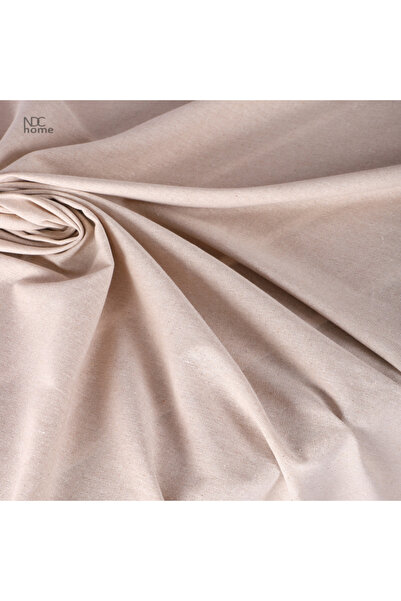 NDC HOME Beige Linen Ruffle Tablecloth