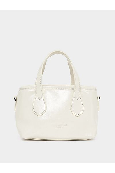 Styli Patent Handbag with Double Handle