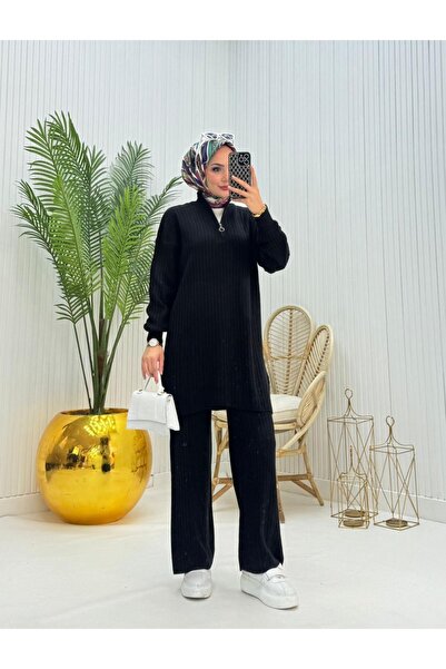 MAY MARA SET TRICOT 2 PIECE FEMEI CU FERMOAR ȘI DETALIU TRIP