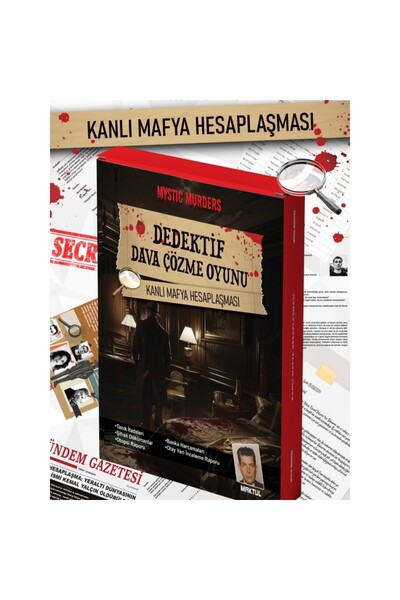 Woody Sofia لعبة المافيا الدموية H Detective Game - حل القتل، صندوق مع الأصدقاء في العطلات، ألعاب عيد الميلاد