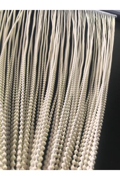 özdeğer home 75X180 Cream 5mm Spacing Door Curtain Beads Curtain Chain Curtain Flapper Curtain