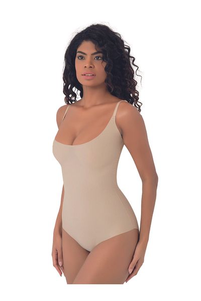 SOFT Pa Clothing Laser Cut Body Corset with Chest Pad No Trace Two Sizes Shrink Non-Slip Silicone Texture