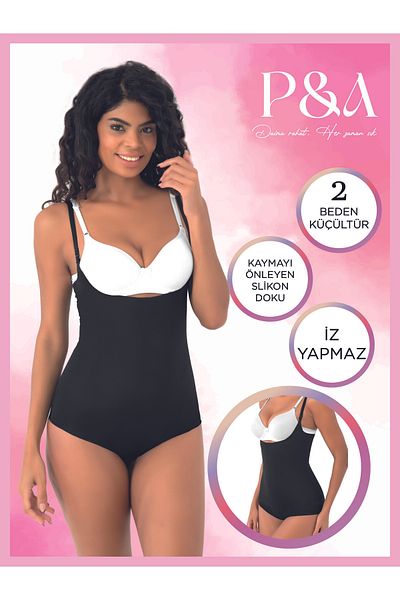 SOFT Pa Clothing Laser Cut Underbust Body Corset No Trace Shrink Two Sizes Non-Slip Silicone Texture
