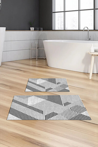 Viyana Home Ψηφιακή εμπριμέ αντιολισθητική βάση που πλένεται, χαλάκι μπάνιου,...