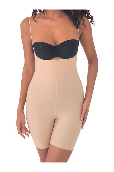 SOFT Pa Clothing Laser Cut Full Length Suspender Corset No Trace Two Size Shrink Non-Slip Silicone Texture