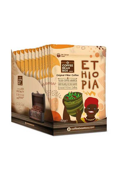Altıntelve Ethiopia Filter Coffee 10 X 80 g Economic Package