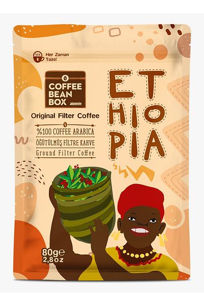 Altıntelve Ethiopia Filter Coffee 10 X 80 g Economic Package
