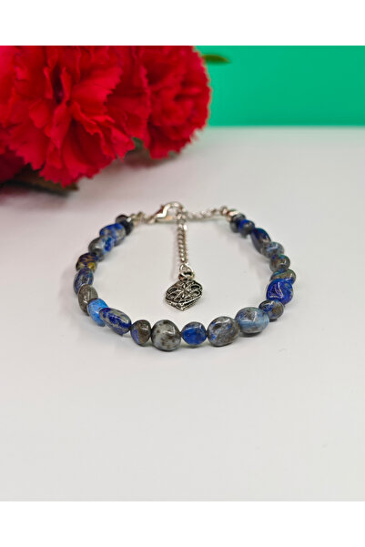 Naturel Tılsım Lapis Lazuli Doğal Taş Bileklik | 3. Göz Çakra Bileklik
