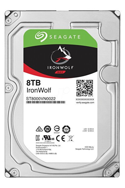 Seagate 3.5" 8 Tb Ironwolf Pro St8000ne0021 Sata 3.0 7200 Rpm Hard Disk