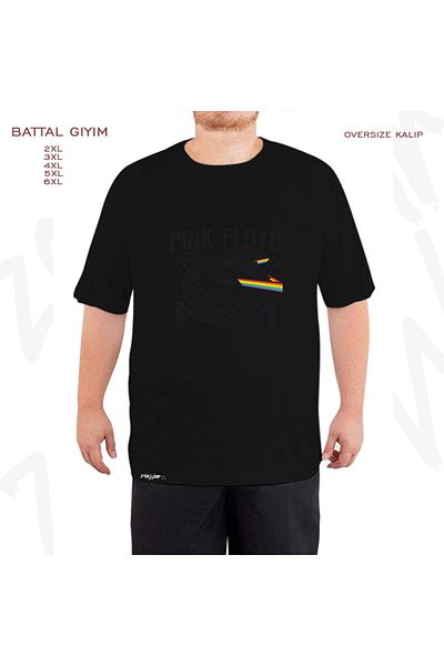 ZOKAWEAR Oversize Pink Floyd3 Printed Oversize (Bol) Μαύρο T-Shirt