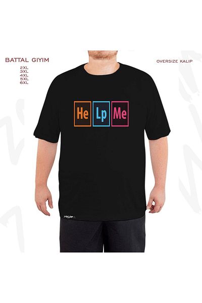 ZOKAWEAR Μαύρο μπλουζάκι Oversize Graphic Printed Battal (Bol) Mold