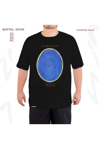 ZOKAWEAR Μαύρο Oversize Talking Heads Printed Oversize T-shirt