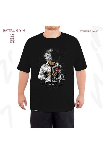 ZOKAWEAR UFC Khabib Nurmagomedov Printed Oversize Μαύρο T-Shirt - King Fit