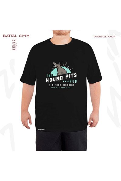 ZOKAWEAR Dishonored The Hound Pits Pub Printed - Battal Mold Black T-Shirt